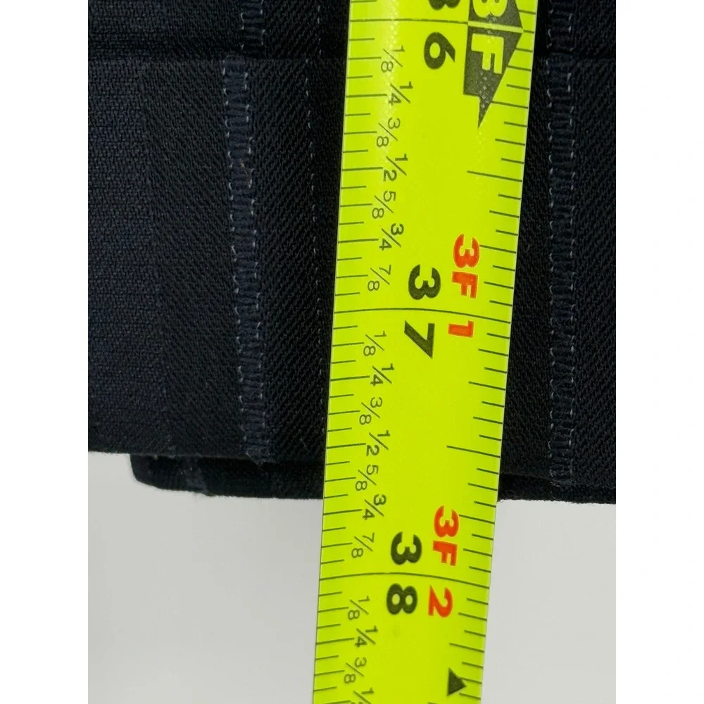Cubavera Mens Pinstripe Suit Sz 44R‎ Navy Blue Green Lining Business